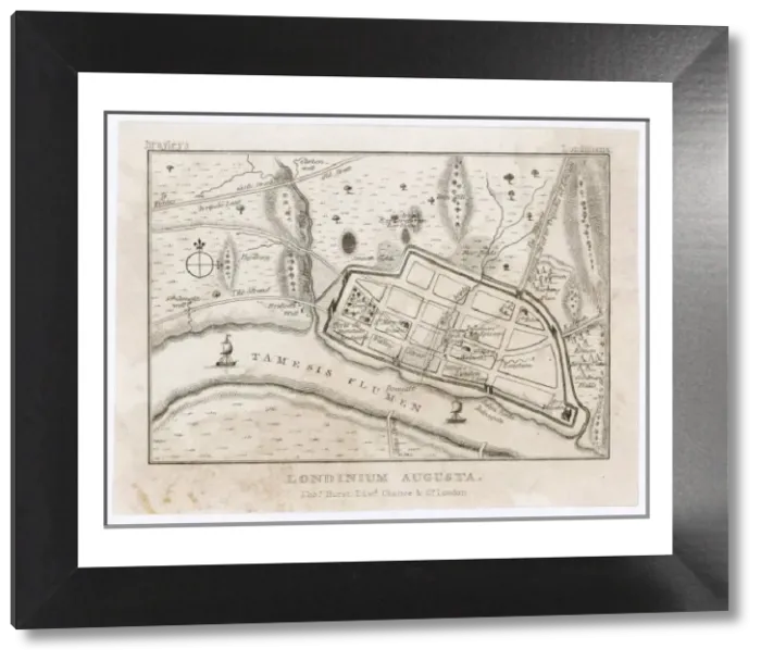 Framed Print : Roman Londinium Grid Print Framed Print : Roman Londinium Grid Print