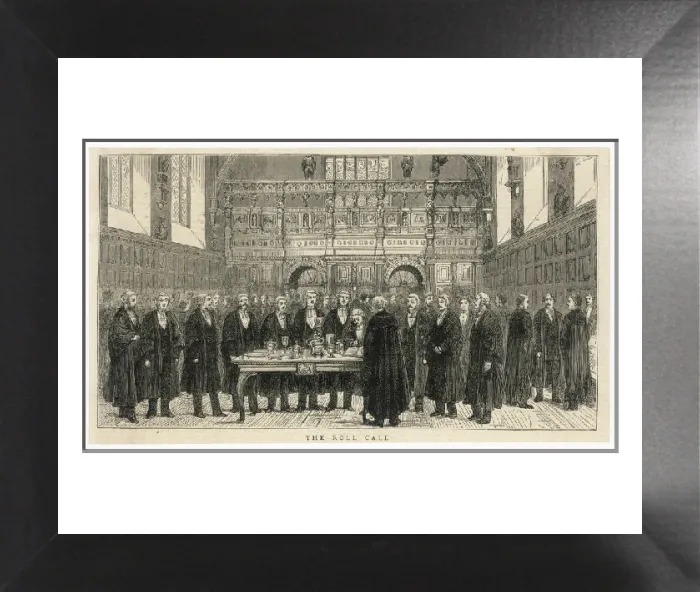 Framed Print : Middle Temple Hall Barristers Call to Bar Print Framed Print : Middle Temple Hall Barristers Call to Bar Print