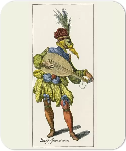 Masked Lute-Player