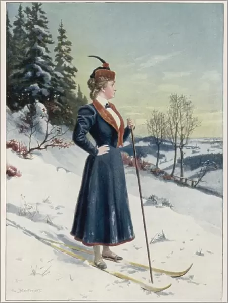 Lady Skier 1899