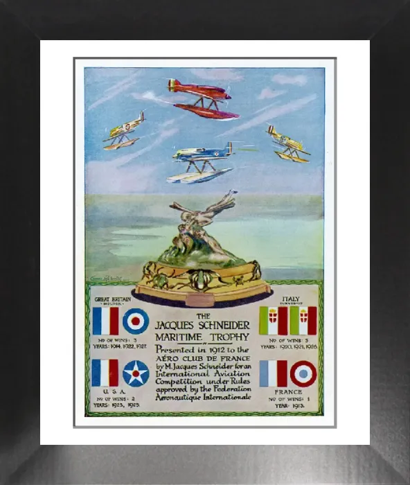 Framed Print : The Schneider Trophy Print Framed Print : The Schneider Trophy Print
