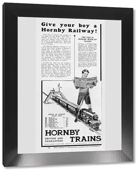 Ad for Hornby Trains