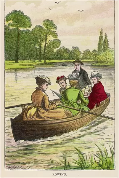 Girls Rowing in 1876
