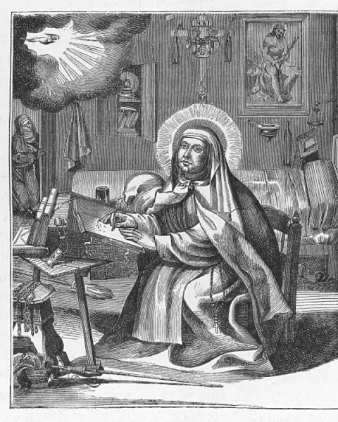Saint Teresa Writing