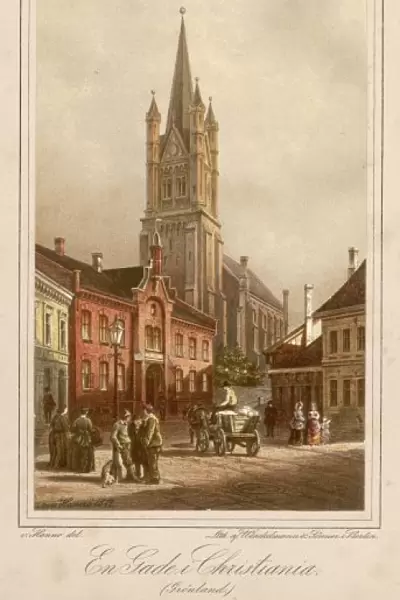 Oslo  /  Street  /  Church 1872