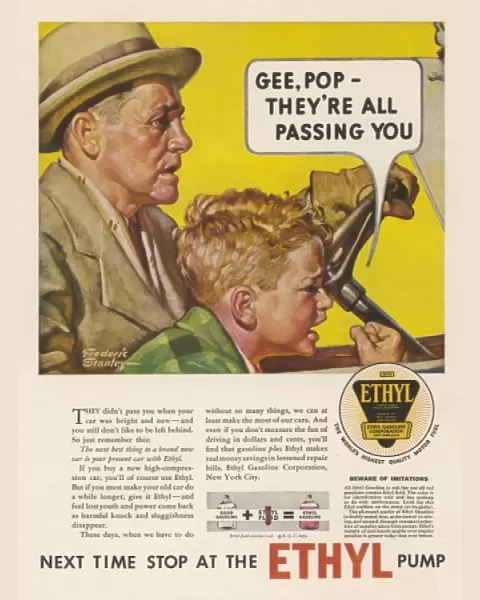 Advert  /  Ethyl Petrol 1933