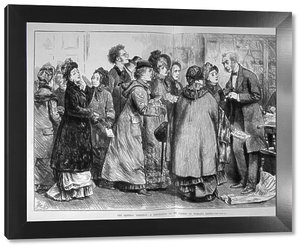 Women Lobbying Mp  /  1880
