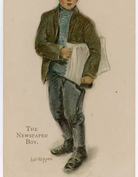 Newspaper Boy  /  C 1905