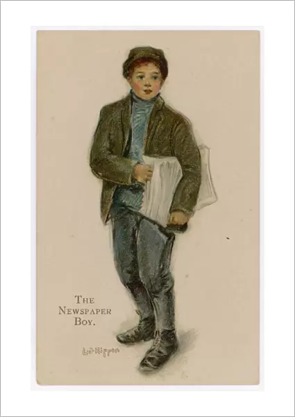 Newspaper Boy  /  C 1905
