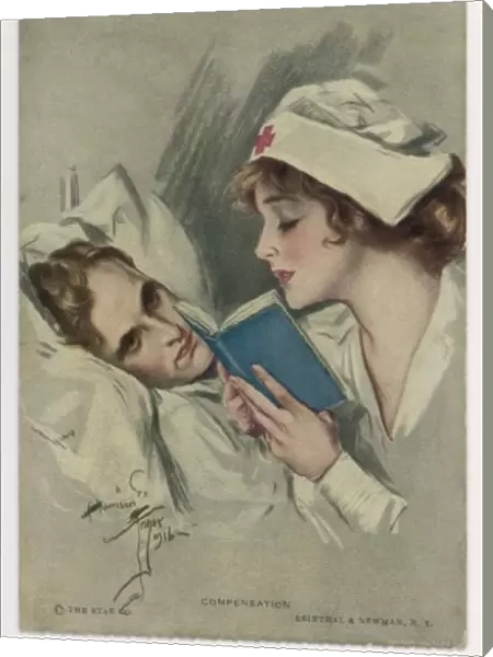 Nurse Reading to Patient