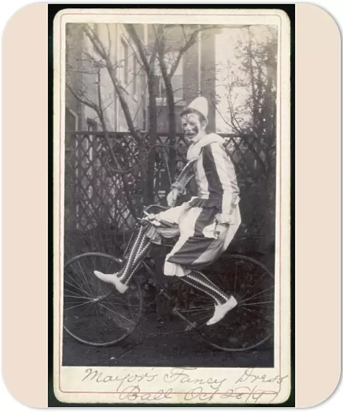 Clown on Bicycle Photo