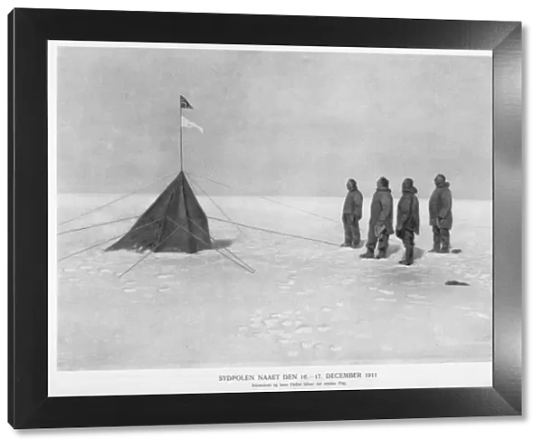 Amundsen  /  Raising Flag