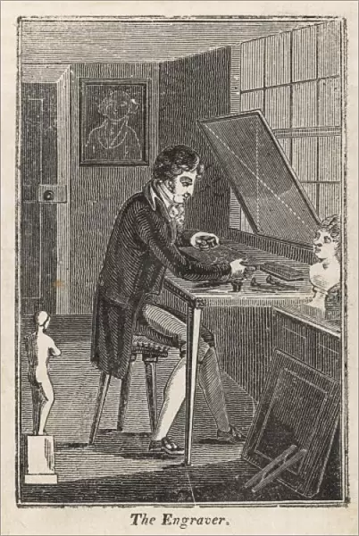 Engraver in Studio 1827