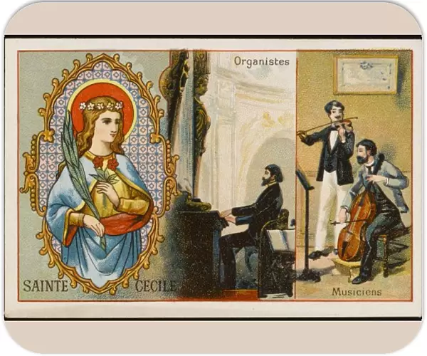 St Cecilia  /  Liebig Card