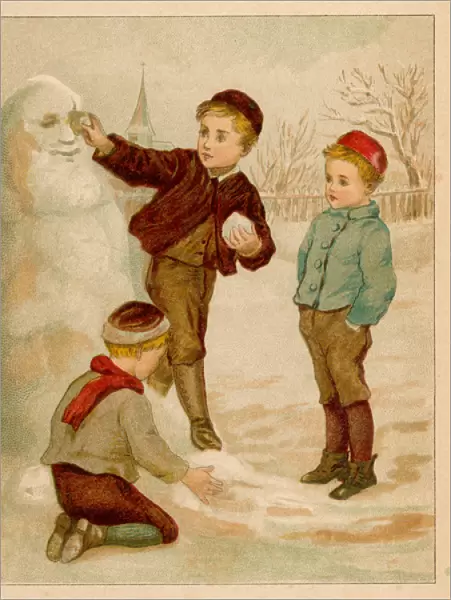 3 Boys and a Snowman