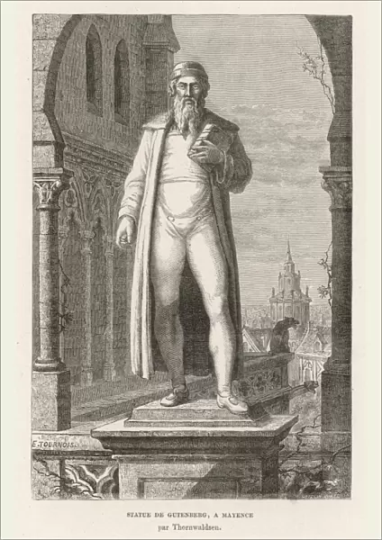 Johann Gutenberg  /  Statue