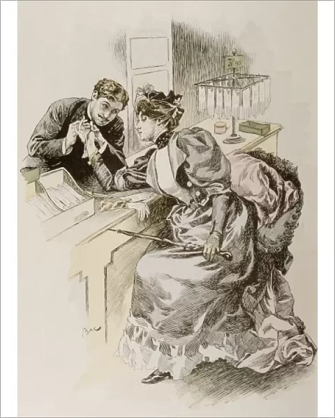 Buying Gloves  /  1895