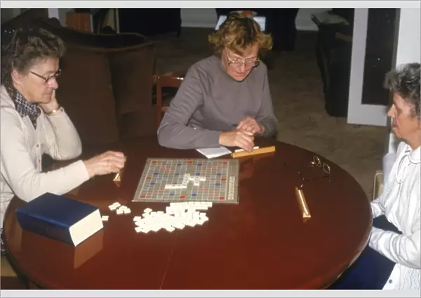 Playing Scrabble 1970S