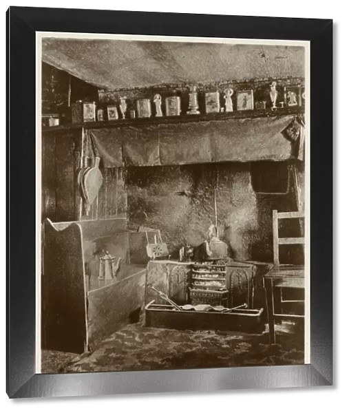 Interior of traditional cottage at Niarbyl, Isle of Man