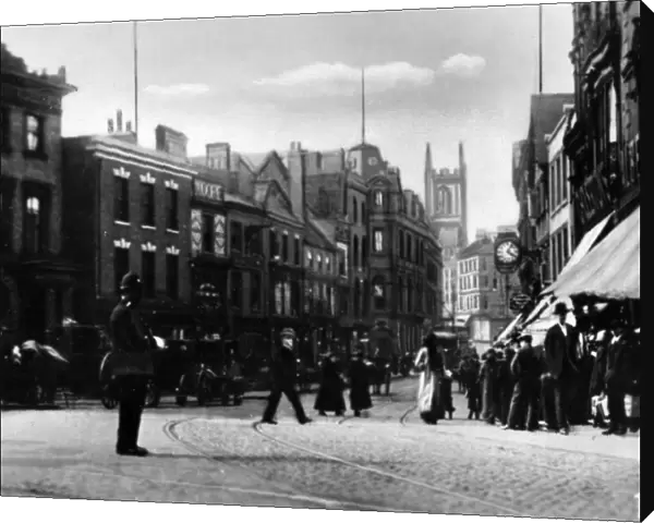 View of the Cornmarket, Derby