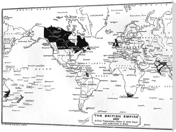 WORLD MAP  /  1837
