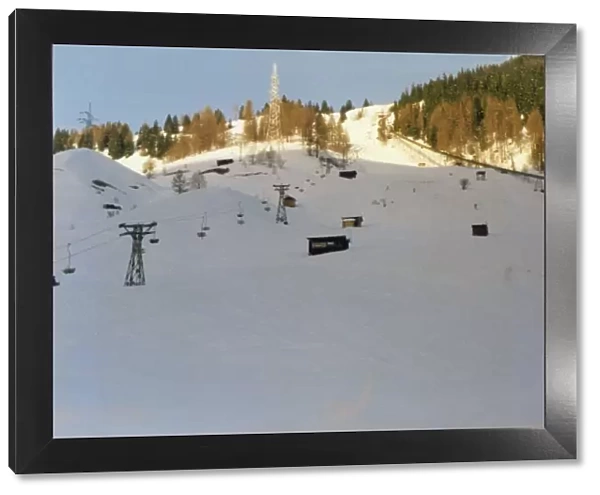 Ski slope in Obergurl, Austria