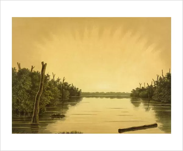 Borneo  /  Lake Scene 1883