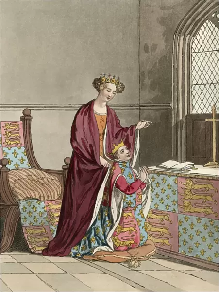 King Richard II and his mother