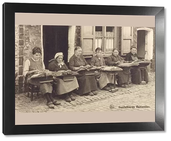Bruges, Belgium - Women making lace