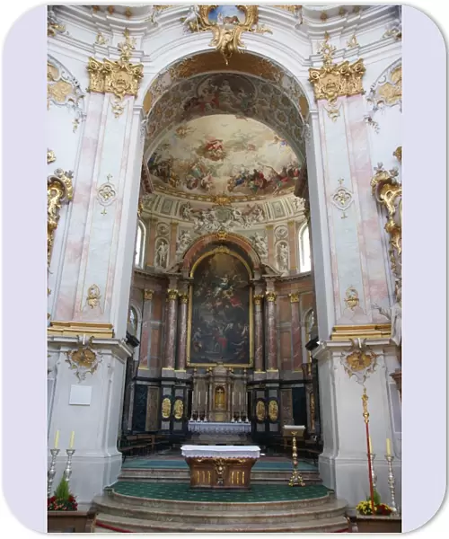 Main altar, Ettal Monastery, Upper Bavaria, Germany