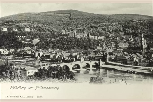 Heidelberg viewed from Philosophenweg