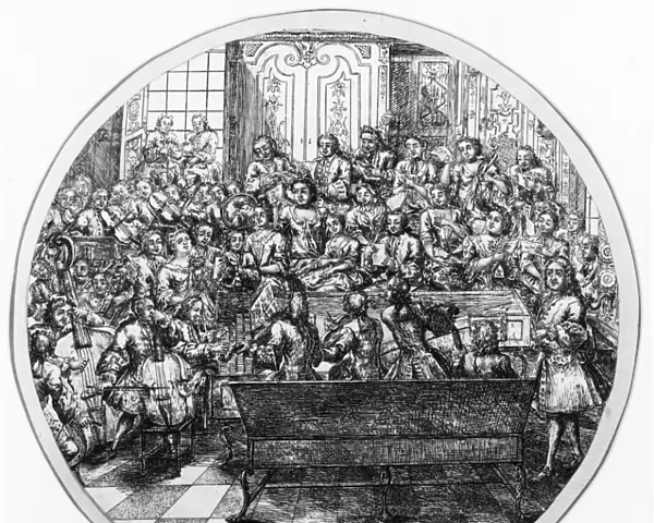 Conductor, choir and orchestra c. 1735