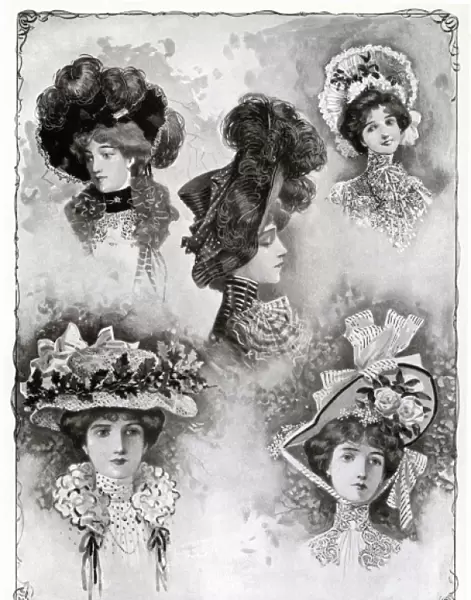 Millinery fashion figures 1902