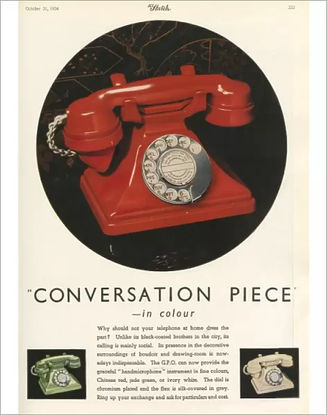 1934 G. P. O telephone advertisement