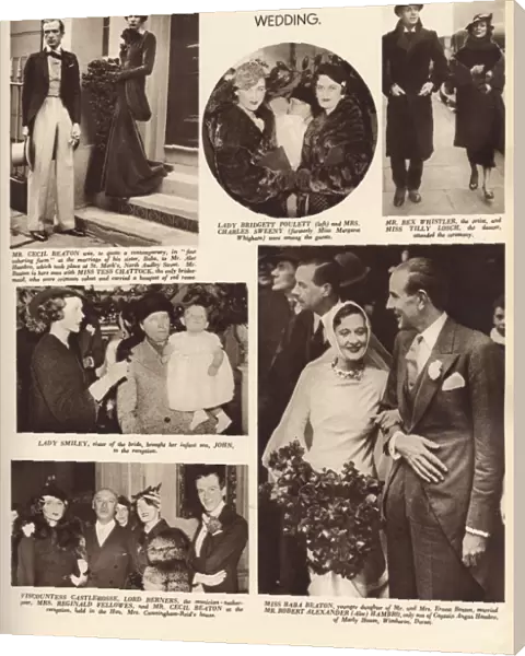 The Hambro - Beaton wedding, 1934
