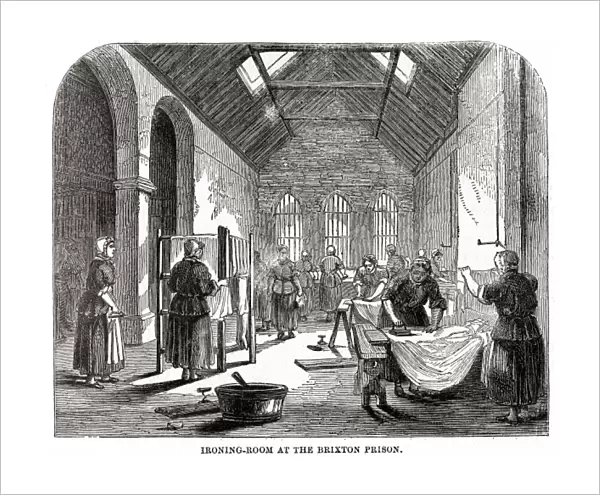 Ironing room at Brixton Prison