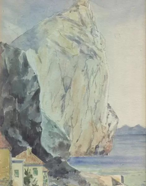 Gibraltar. Cliff in Gibraltar.. January 1913