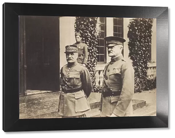 Marshal Foch and General Pershing, Chaumont, France