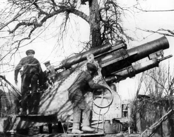 British 9. 2 inch Howitzer, Flanders, WW1
