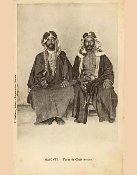 Muscat, Oman - Two Arab Chieftains