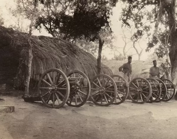 Gun parts of ANR on Rufiji River, East Africa, WW1