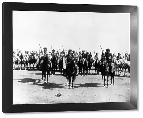 Arab troops at Kasr-i-Shirin, Middle East, during WW1