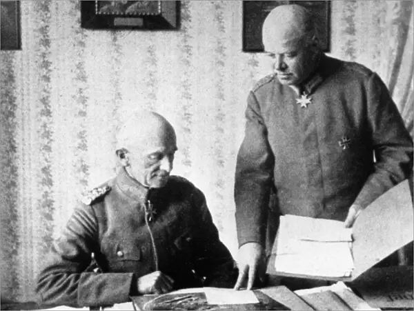 General von Hoeppner with his Chief of Staff Thomsen