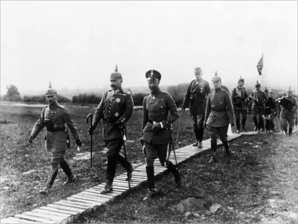 Kaiser Wilhelm II and Crown Prince Wilhelm, WW1