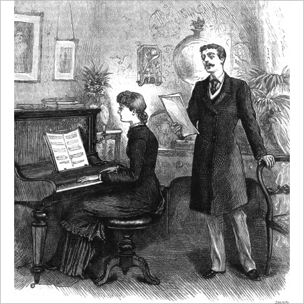 Recreation - Music at home, 1881