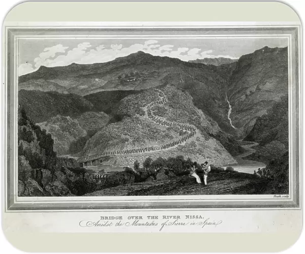 British army crosses the Nissa, c. 1809