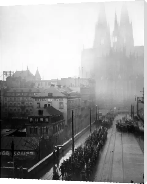 29th Division entering Cologne, Germany, WW1