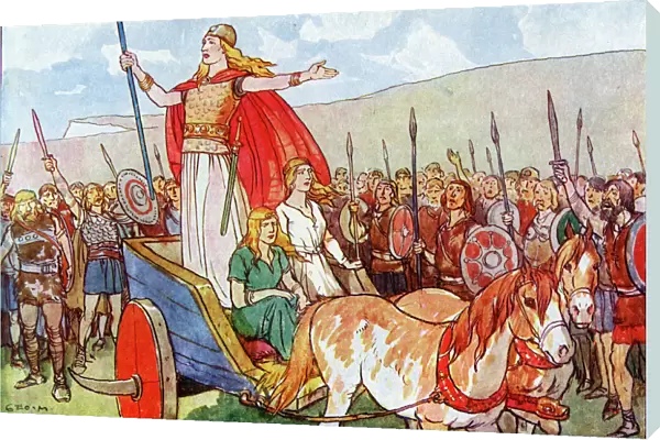 Boudicca with her two daughters