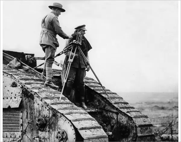 Captain Wilkins, photographer, near Roussoy, France, WW1