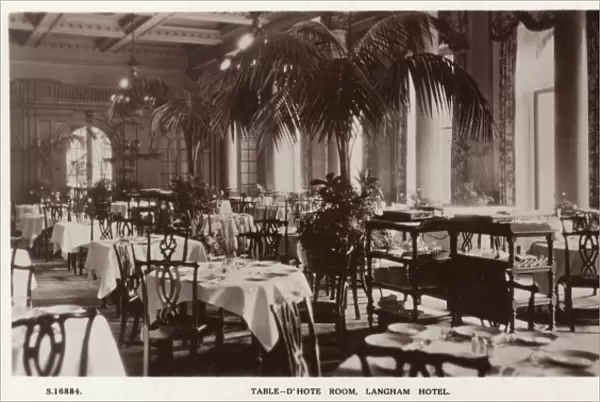 Table d Hote Room, Langham Hotel, London W1